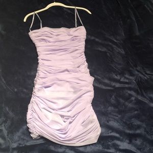House of CB Ella dress in purple.